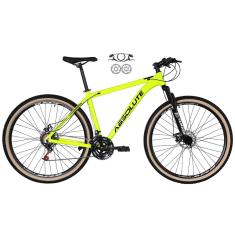 Bicicleta Aro 29 Absolute Nero 4 Alumínio 24v Cabos Internos Freios a Disco Hidráulicos Pneus Bege-Unissex