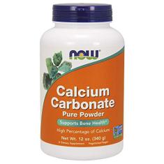 Calcium Carbonate Now Foods Carbonato Cálcio Puro Em Pó 340g
