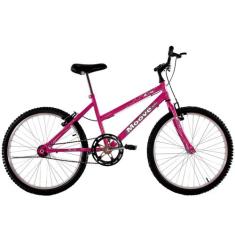 Bicicleta Aro 24 Feminina Menina Sem Marcha Pink - Dalannio Bike