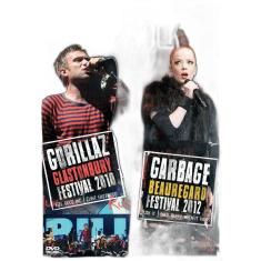 DVD 2x Trip Rock Gorillaz e Garbage