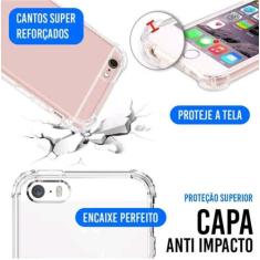 Capa Capinha Case Anti Impacto Transparente Compatível Para Motorola M