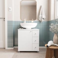 Gabinete para Banheiro 3 Gavetas - Politorno