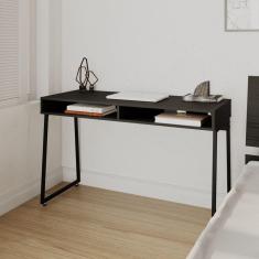 Escrivaninha Industrial Concept CabeCasa MadeiraMadeira Preto Trama/Preto