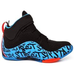 Tenis De Basquete Impact Preto, Azul E Vermelho