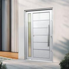 Porta Pivotante Lambril Miraggio com Puxador Lado Esquerdo Elite 216x100 Branco