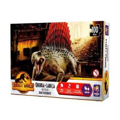 Quebra-Cabeça 100 Peças Jurassic World Dinossauro 1x - Mimo Toys