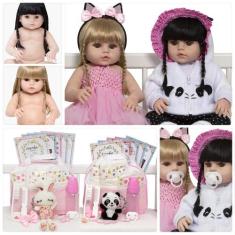 Bebes Reborn Recém Nascidas Coelhinha Pandinha Com Pelúcia - Cegonha R