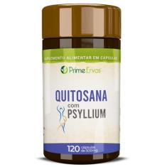 Quitosana com Psyllium 120 cápsulas Prime Ervas
