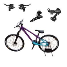 Bicicleta Vikingx Aro 26 24v Tuff 44 Cambio Shiamno Traseiro Dianteiro