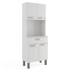 Armário De Cozinha Paneleiro 4 Portas 1 Gaveta Balli Branco Branco