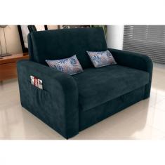 Sofá Cama Matrix Lady Day 4 Lugares Petróleo/floral