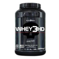 Whey Protein 3HD (WPC, WPI E WPH) Concentrado, Isolado e Hidrolisado - 900g - Black Skull-Unissex