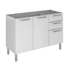 Balcão Itatiaia 3 Portas Tarsila Ig3g2-120 Branco