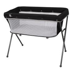 Berço Co-Leito Bari Portátil Preto Cinza - Galzerano