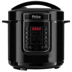 Panela de Pressão Digital 6L Inox Preta Philco 