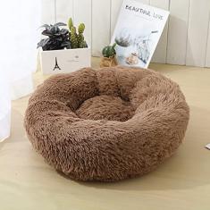 Cama para cães de gato, cama para animais de estimação para cães pequenos, camas de almofada para animais de estimação para dormir melhoradas e aconchegantes, antiderrapante lavável à máquina, diâmetro da luz 47 cm