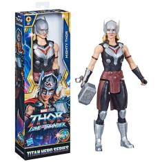 Boneco thor amor e trovão mighty thor 30cm - hasbro f4136
