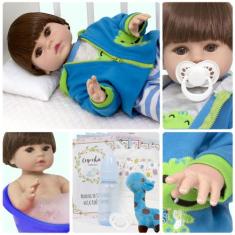 Boneco Bebe Reborn de Silicone Menino Sapinho Envio Imediato - Cegonha