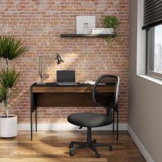 Cadeira de Escritório Secretária Giratória Stanford Preta