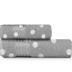 Jogo de Toalhas 2 pçs Banho e Rosto 100% Algodão Felpuda Dohler Prisma