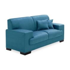 Sofá 2 Lugares Manuela Suede Azul Império Estofados