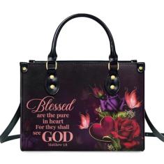 Jesuspirit Bolsas de couro para mulheres - Bolsas bíblicas, bolsa religiosa - presentes cristãos para mulheres - presentes de Natal, Multi, Medium