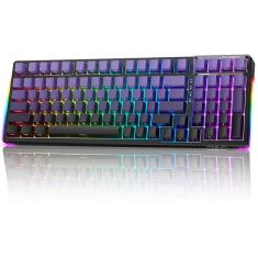 Teclado mecânico AULA 99 teclas Tri-Mode BT5.0/2,4 GHz/USB-C