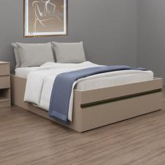 Cama Casal com Gavetão Auxiliar Versátil Duna