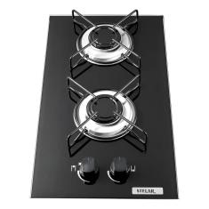 Cooktop a Gás 2 Bocas Stelar Nivus Bivolt – Vidro Temperado, Acendimento Automático e Design Moderno