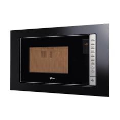 Micro-ondas de Embutir Fischer Fit Line 25L com Moldura Descongelamento Automenu e Trava Preto 220V