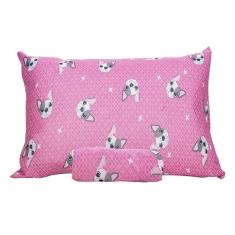 Jogo De Lençol Infantil Solteiro 2 Peças Portallar Bulldog Francês