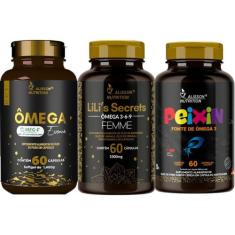 Kit Familia Omega-3 Essence Omega 3 6 9 Femme Peixin Kids 3x60 Cápsula