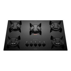 Cooktop 5 Bocas Preto com Mesa de Vidro Atlas U Top