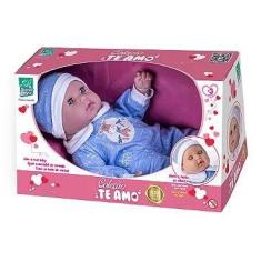Boneca Coleção Te Amo Menino Bebê - Super Toys