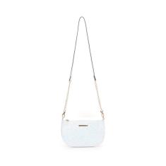 Bolsa Transversal Pequena Glitter Alça Corrente Ajustável WJ