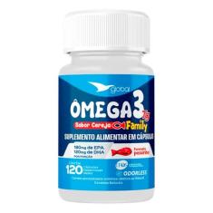 Ômega 3 Peixinho 18 EPA 12 DHA Family Global Suplementos 120 Cápsulas