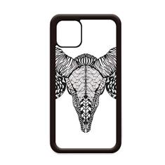 Capa com desenho de animal de antílope de chifres longos para iPhone 12 Pro Max para Apple Mini Mobile Case