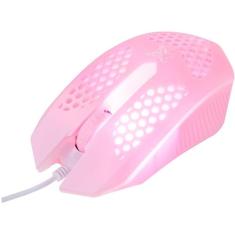 Mouse Geek Pro Series Com fio USB 2.0 Rosa com LED - Maxprint