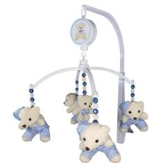 Mobile Para Berço Musical E Giratorio Soneca Azul - Erich Baby