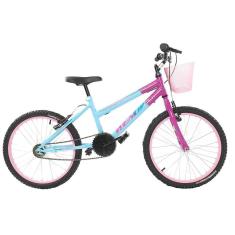 Bicicleta Feminina Infantil Passeio Aro 20 Wendy Com Cesta