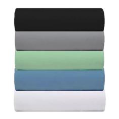 Kit 5 Lençol de Malha Solteiro C/Elástico 100% Algodão Rubi (KIT 2)