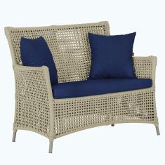 1 Sofá área Externa Igapó Alumínio Fendi Corda Náutica E10 Rami