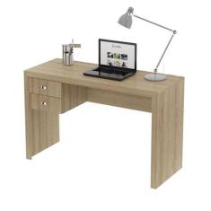 Mesa para Escritório com 2 gavetas ME4123 Amêndoa - Tecno - Tecno Mobi
