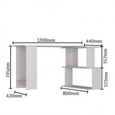 Escrivaninha Tampo Giratório Nova Mobile Montana