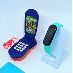 Kit Relógio Infantil Digital Prova água Bracelete Sports Watch + Celul