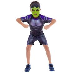 Fantasia Hulk Infantil Curta Ultimato Com Máscara Tamanho M