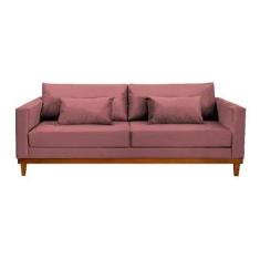 Sofá Chesterfield London Suede Rosa - Novo Encanto