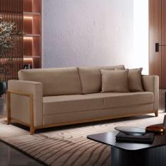 Sofá 3 Lugares Paris Veludo 1,94M - Encantare