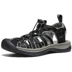 KEEN Sandália esportiva feminina Whisper Closed Toe, Preto/Gárgula, 38