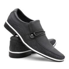 Sapato Social Thor Masculino Venetto Bico Quadrado Conforto, 39, Preto